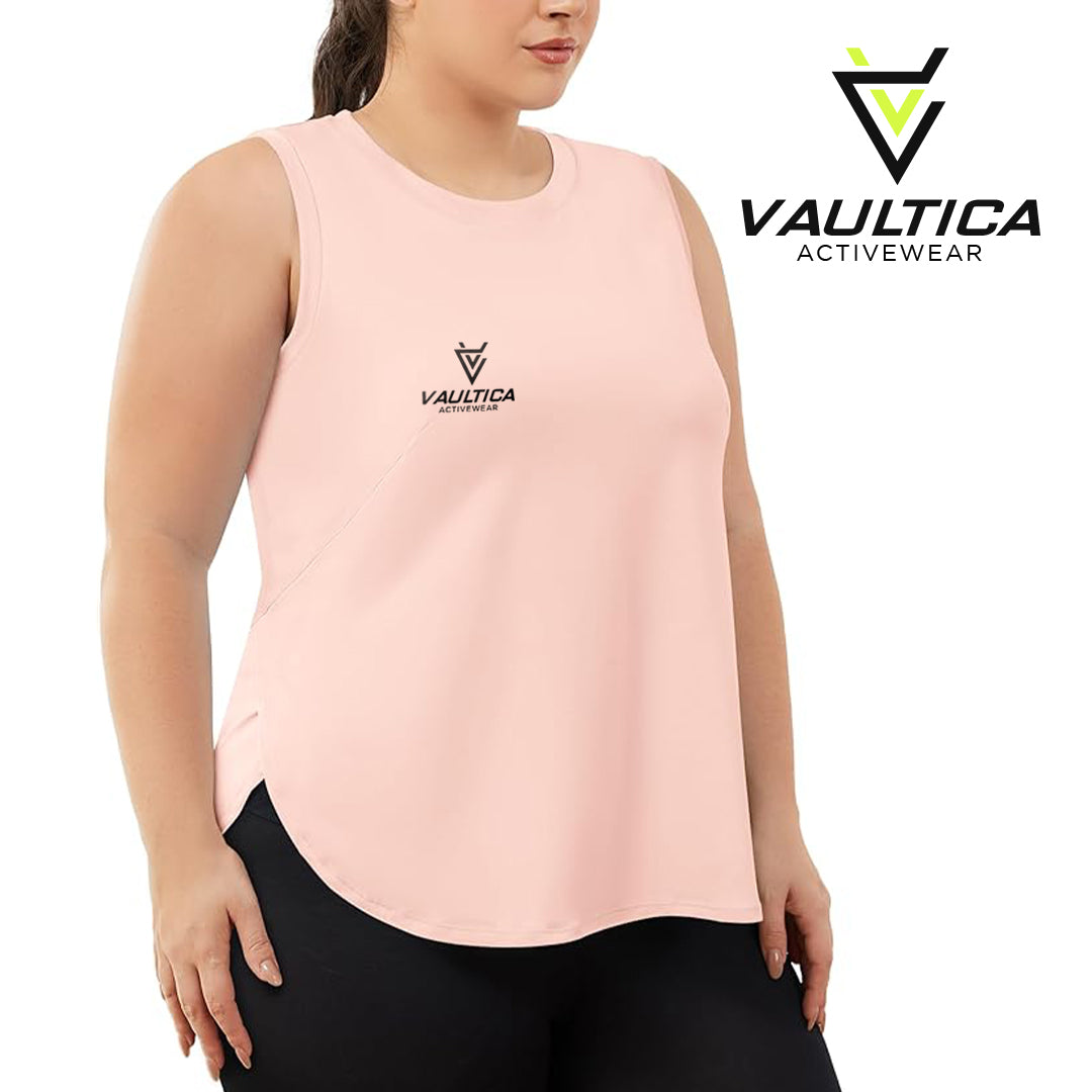 Vaultica - Plus Size Women's Tank Top - Pink
